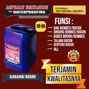 Aspal cair 20 kg ASPHALT EMULSION for WATERPROOFING Cat pelapis anti bocor dan rembes