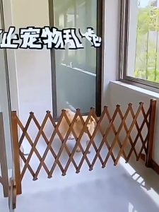 YYY Home life รั้วไม้แบบยืดหดได้ รั้วตกแต่งสวน DIY เสียบดินได้/พื้นเรียบ ติดตั้งง่าย