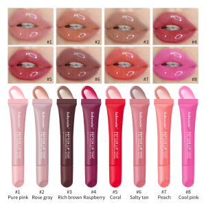Long Lasting Moisturizing Lip Gloss Waterproof Mirror Glass Shine Transparent Color Halo Dyeing Easy Apply Cosmetics Makeup