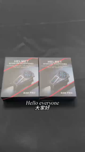 RICHMENT Q30Pro Motorcycle Helmet Bluetooth Intercom Headset FM Radio LED Lighting IP56 Waterproof Voice Assistant 500M Interphone