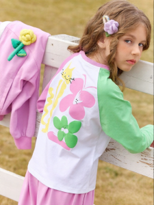 PPTOWN | Childrens Spring and Summer New Printed Long Sleeve T-shirt