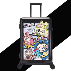 Labubu Collaborative 20 Inch Suitcase Trendy Universal Wheel Luggage High Aesthetic Travel Bag Check-In Bag for Women And Men