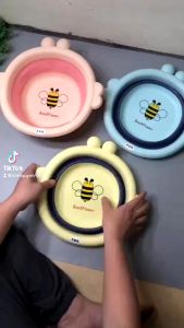 Chậu rửa mặt gấp gọn cho bé - Chậu rửa mặt gấp gọn Chú Ong