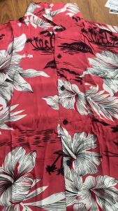 พร้อมส่ง เสื้อสงกรานต์ เสื้อ แฟชั่นผู้ชาย เสื้อฮาวาย เสื้อเชิ๊ตคอปกแขนสั้น เสื้อคอปก เสื้อแขนสั้น เสื้อลายดอก ผ้าสปัน ลายดอกชบา07