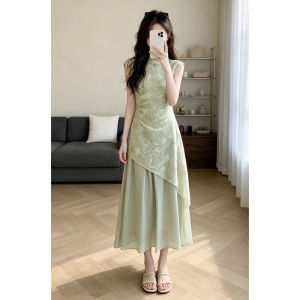 PEIZIXUAN | Summer 2026 New Chinese Green Dress