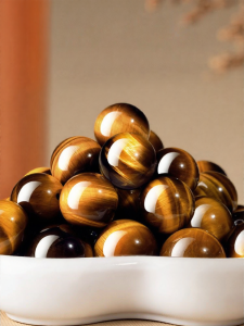 HONGLIANGYUAN | 8A Natural Tigers Eye Stone Loose Beads