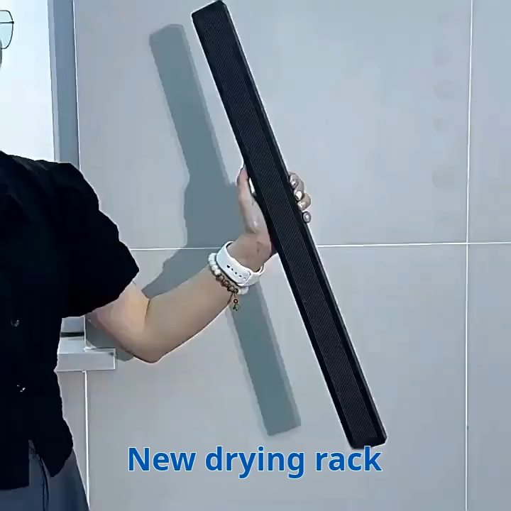 Foldable Wall‑Mounted Drying Rack Hidden Retractable Laundry Drying Net No Drill Space‑Saving Balcony Dryer for Socks Shoes Underwear Towels 2 Sizes 3 Colors Black White Gray