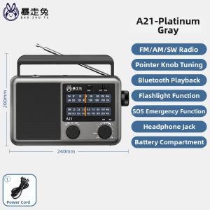 BAOZOUTU | Bluetooth Full Band Tabletop Elder-friendly Radio