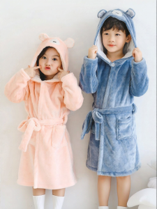 batubatu | Fleece Flannel Childrens Sleepwear Hooded