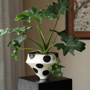 LANLIN | Large Mouth New Chinese Style Ceramic Flower Pot Large Caliber