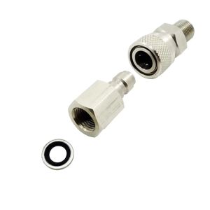 Stainless Steel Quick Release Disconnect Coupler Kit 1/8BSPP (G1/8) Threads