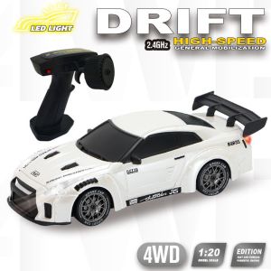 1:20 4WD RC Drift Car Remote Control Racing Model 2.4G High Speed Vehicle with Drift & Racing Tires Replaceable Boys Toys Gift
