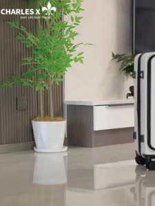 Boarding Luggage - Quick-Access Front Open Trolley Suitcase