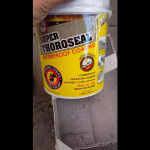 Thoro Super Thoroseal Gray Waterproof Coating On Walls & Floors 1 Gallon Non-Toxic Easy To Apply