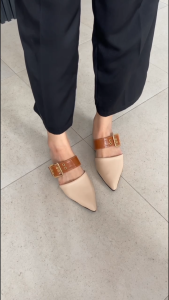 LAMELIKA - Rachel Mules Sandal Wanita 3 Cm - Sendal Wanita Slop