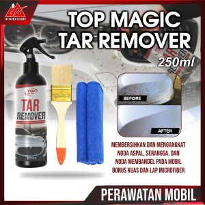 Tar Remover Pembersih Mobil Penghilang Noda Di Bodi Motor Mobil Top Tar Remover 250ml + Kuas + Lap