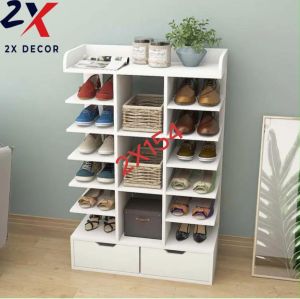 Kệ để giày 6 tầngThiết kế  thêm 2 ngăn tủ nhỏ phía dưới 2X Decor-2X154