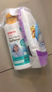 PAKET BUNDLE PIGEON BABY FABRIC SOFTENER 430ML FREE LAUNDRY LIQUID DETERGENT 450ML