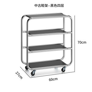 Stainless Steel Entrance Door Shoe Rack Simple Modern Design Small Space Friendly Home Entrance Organizer Artistic Style