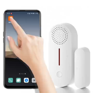 WiFi Door Window Sensor Alarm Smart Door Window Sensor with 100db Alarm & App Notification Wireless Door Open Contact Sensor for Home Security (1Pack)