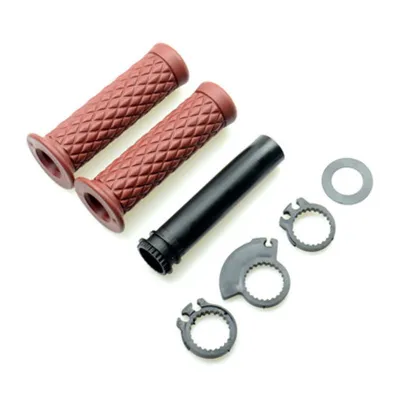 Motorcycle Handlebar Grip and Mirror