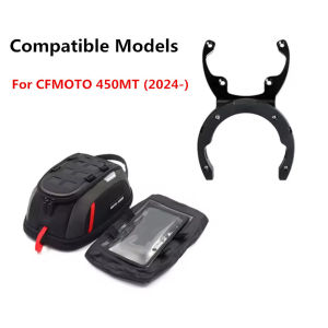 Magnetic Motorcycle Tank Bag For CFMOTO 450MT CF MOTO 450 MT 2024- Motorbike Quick Release Fuel Tank Bag Navigation Bag Portable