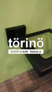 torino Bathroom Accessories Toilet Brush Holder T7 Series Matte Black Berus Jamban