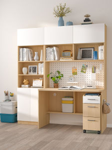 KEBIXIONG | Multifunctional Desk Study Table Computer Desk Storage Bookcase