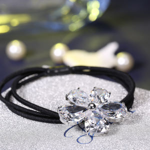 ไม่ทำลายผม ริบบิ้นเพชรประดับดอกไม้สไตล์สาวนุ่งผมเรียบง่ายและเป็นเอกลักษณ์ ริบบิ้นผม ริบบิ้นผม ประดับผม ตกแต่งผม