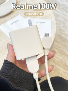 Simple Pure Color Silicone Protective Case for OPPO Findx8 Ultra X7 Charging Cable Wrap Rope Data Line Protection Cover FindN5