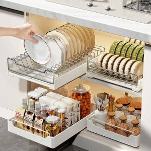 DIHUANTUO | Under Sink Cabinet Organizer Drawer