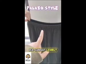 (PREMIUM)JJ COUTURE Muslimah Plus Size Seluar Palazo 5XL