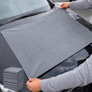 Microfiber Car Wash Drying Towel / Ultra Absorbent Car Cleaning Towels / Double-Sided Coral Velvet Suede Auto Washing Rag