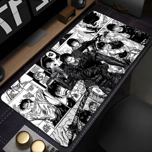 Mouse Pad Anime Carpe Large PC Gamer Computer Mausepad Varmilo Keyboard Gaming J-jujutsu Kaisen Toji Fushiguro Extended Desk Mat