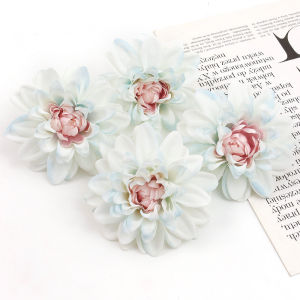 3/5Pcs Artificial Flowers Silk Rose Head Big Fake Flowers For Home Decor Wreath Accessories Bride Wedding Marriage Decoration