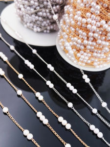 สร้อยคอ ต่างหู เครื่องประดับ DIY ลูกปัด โซ่โซ่เชื่อม 123 ช่วงเวลานาฬิกา กระดุมไข่มุก อุปกรณ์ทำเครื่องประดับ