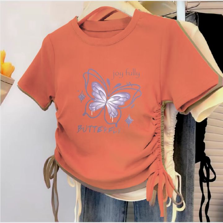 Baju%20kaos%20crop%20Butterfly%20anak%20perempuan%20import%20kece%20kerut%20serut%20umur%201-10%20tahun%20-%20Image%204