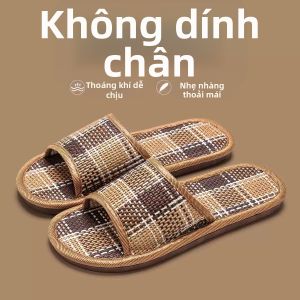 Jiaxun | Dép Trong Nhà Chống Hôi Bằng Rơm Dệt