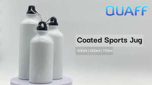 PSD - QUAFF Sublimation Coated Printable Sports Jug White 750ml | 600ml | 500ml