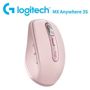 Logitech | Logitech MX Anywhere 3S Mouse USB-C Silent Operation 8000DPI Darkfield Long Life Battery Multi-Device Flow for MacBook PC iPad