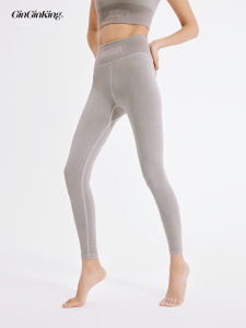 GinGinKing High Waist Yoga Pants Seamless Washable Elastic Long Trousers Womens Moisture Wicking Quick Dry Superb Elasticity