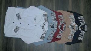 Baju Koko Anak Laki-laki Lengan Panjang Motif ADIBAT Warna Putih