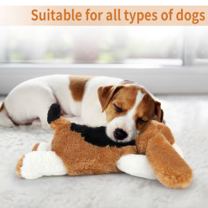 Puppy Dog Heartbeat Toy Sleep Aid Crate Kennel Training Puppy Toy Interactive Pet  Squeaky Chew Dog Toy