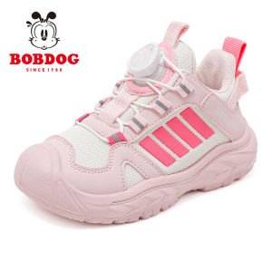 Bobdog Kids Sports Shoes Spring Autumn Casual Style Boys Girls Sneakers Breathable Synthetic Leather Low Top Anti-Slip Wear-Resistant