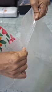 แพ๊คละ100ใบ กระสอบข้าวสาร 5โล กระสอบใสๆกระสอบพลาสติกใหม่ ขนาด 12X20 นิ้ว ใส่ประมาณ 5 กิโล 15กิโล 25ถุง ใส่ปลายข้าว รำข้าว ข้าวเปลือก