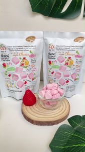 Wel-B Freeze-Dried Cheese Strawberry 20g (ชีสกรอบ รสสตรอว์เบอรี่ 20 กรัม) 1 ซอง - ฟรีซดราย กรอบ ขนมเด็ก ของฝาก