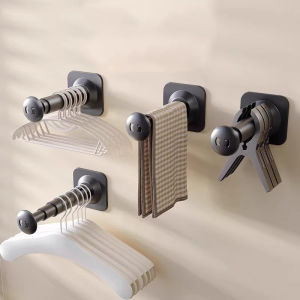 Convenient Durable Extendable Hanger Organize Rack Classic Practical Heavy-Duty Suction Cup Style Bathroom Towel Storage Rod