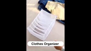 Clothes Storage organizer Foldabale Drawer Wardrobe Jeans T-Shirt Underwear Socks Bra 6/7/9 Grid
