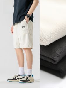 ROMON | Quần short nam mùa hè mỏng thường ngày thể thao rộng rãi thẳng bãi biển quần áo công sở quần năm điểm