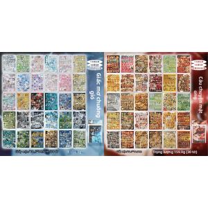 Yuxian | Sổ Dán Nhãn Kiểu Cổ A5 Cho Trang Trí DIY